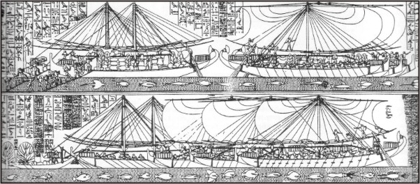 Корабли египетской экспедиции в Пунт
